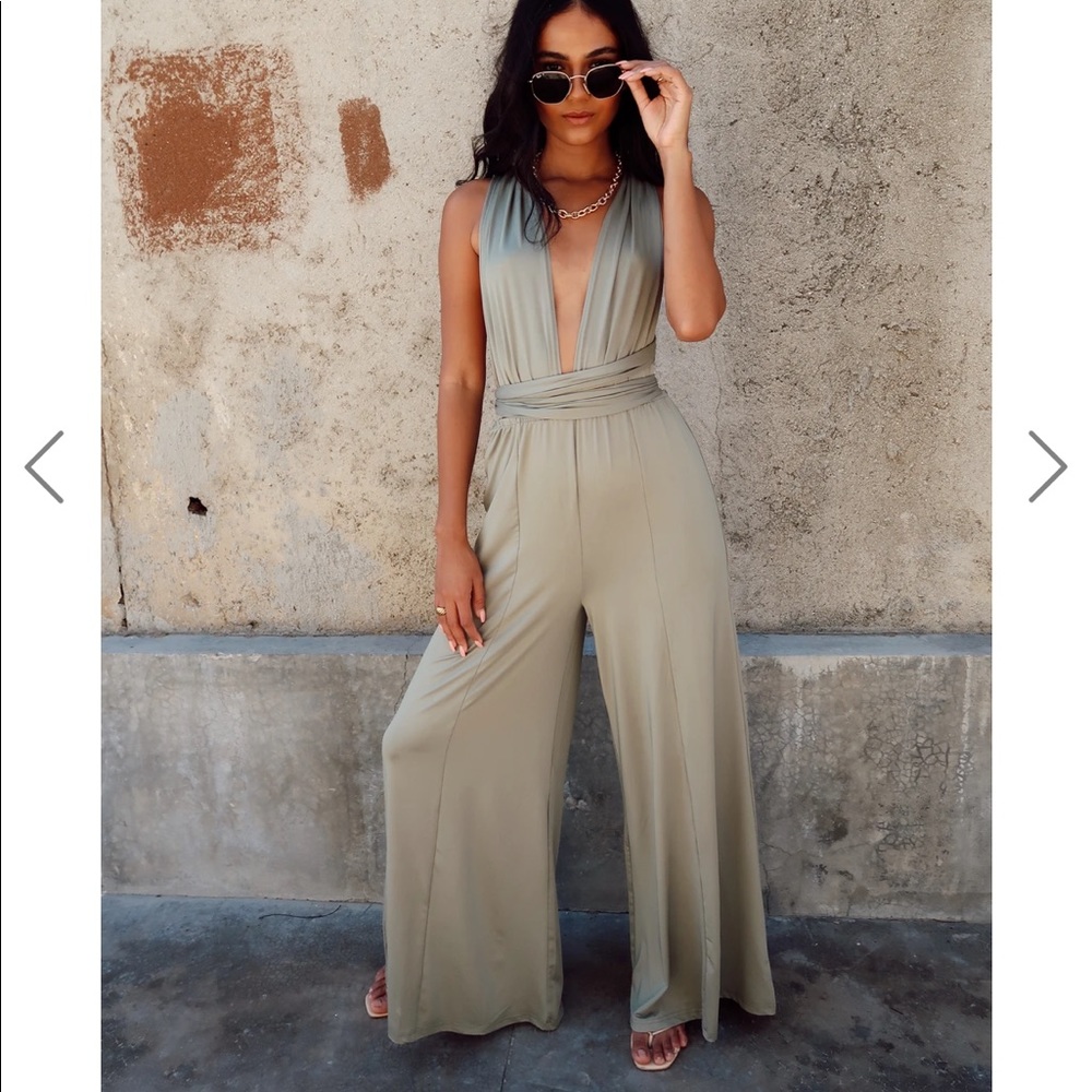 LAST CHANCE Olive green jumpsuit